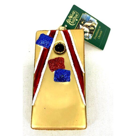 Old World Christmas Other - Old World Christmas Corn Hole Game Holiday Ornament Glass NWT 3.25"